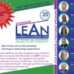 The 20th Annual Northeast Lean Conference promotional image